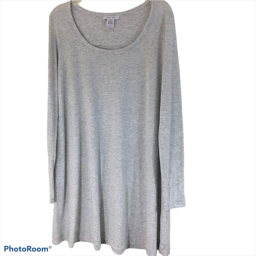 Joan Vass Grey Tunic Size Medium
